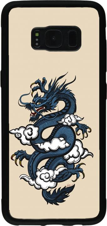 Actual product image PhoneLook Cover Silicone Black Blue Dragon Tattoo (Samsung Galaxy S8+)