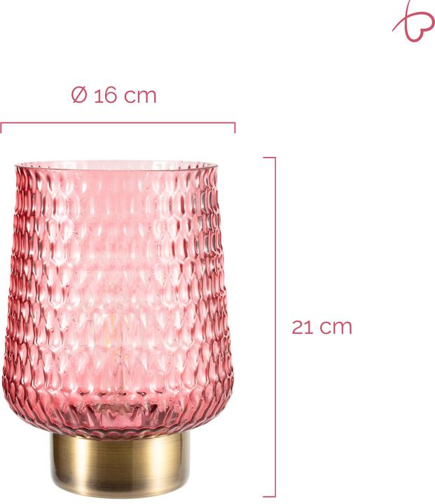 Actual product image Pauleen Mobile Table Lamp Rose Glamour (E27)