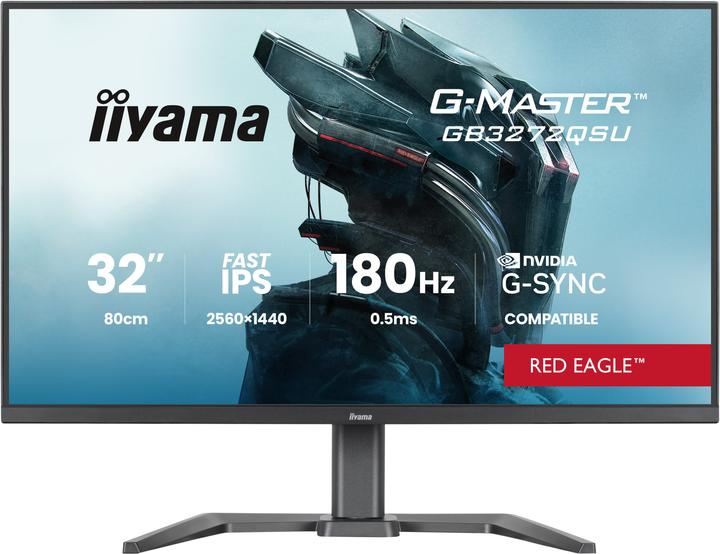 Image du produit iiyama 32" IPS Gaming, G-Master Red Eagle, G-SY (2560 x 1440 pixels, 31.50")