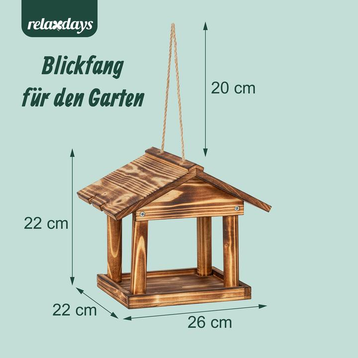 Actual product image Relaxdays birdfeeder
