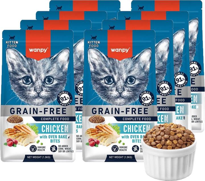 Wanpy - Kitten Food with Chicken - 1.5kg (Junior, 1500 g)