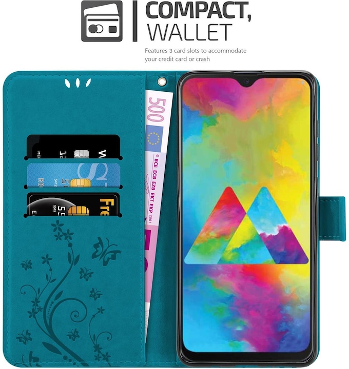 Produktbild Cadorabo Flower Book Cover (Samsung Galaxy M21)