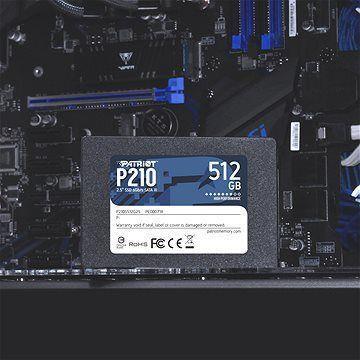 Image du produit Patriot SSD||P210|512GB|SATA 3.0|Vitesse d'écriture 430 MByte (512 Go, 2.5")