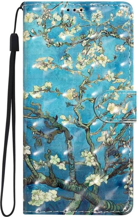 Produktbild Cover-Discount Galaxy A55 - Etui Glitzer Effekt Blüten (Samsung Galaxy A55)
