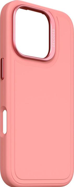 Actual product image Decoded AntiMicrobial Silicone Stacks Backcover with MagSafe for iPhone 16 Pro - Pink (Apple iPhone 16 Pro)
