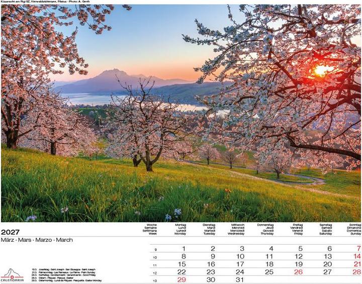 Produktbild Schweiz-Suisse-Svizzera-Switzerland 2027 (40 x 31 cm)