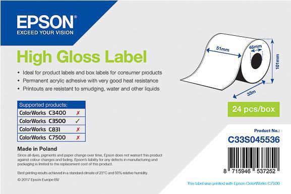 Produktbild Epson High Gloss Label Continuous (51 mm)