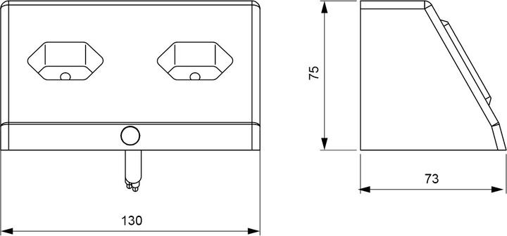 Produktbild L&S Doppelsteckdose Typ J (CH) 230 V