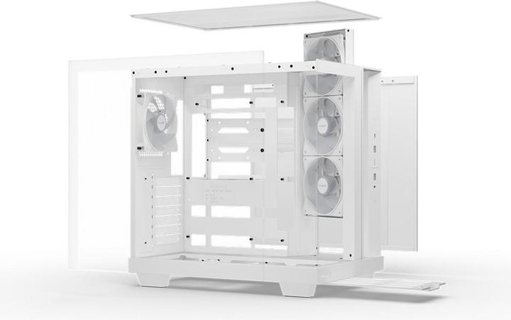 Produktbild be quiet! Light Base 500 LX Weiss Midi Tower Gaming Gehäuse mit Seitenfenster (ATX, mATX, Mini-ITX)