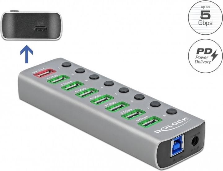 Immagine prodotto Delock Hub USB 3.2 (USB-B, 9 porte)
