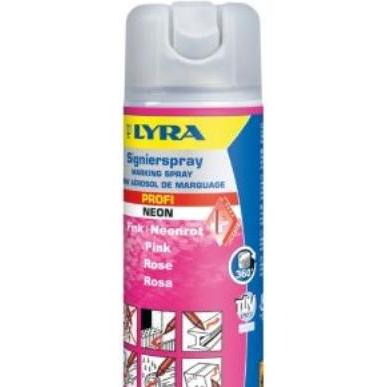 Lyra, Marker, 777776 PROFI Signierspray 500 ml pink 1 Stück Marker, Farbe (Pink)