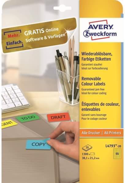 Immagine prodotto Avery Zweckform Entfernbarer Klebstoff