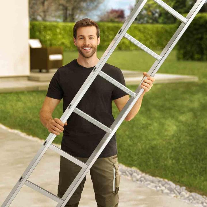 Actual product image Hailo S60 ProfiStep uno, aluminium single ladder, 9 rungs (Single ladder, 80 cm)