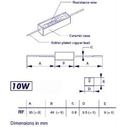 10x Velleman Resistor 10W 2E7, Widerstand