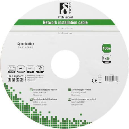 Thumbnail - Deltaco Outdoor Cable S (S/FTP, CAT6a, 100 m), Netzwerkkabel