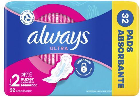 Always Ultra Super (32 x, Damenbinden)