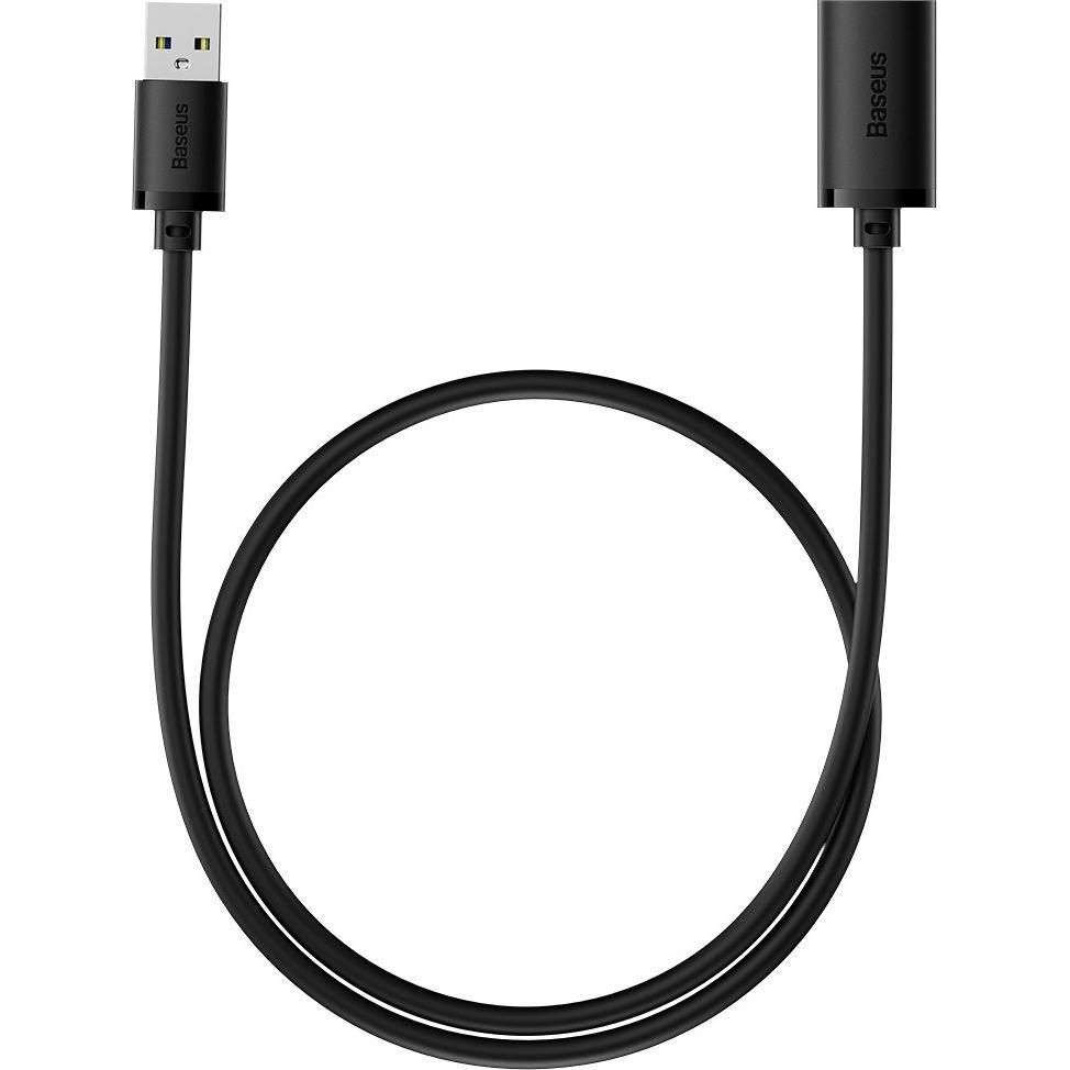 Baseus USB 3.0 extension cable 0.5m AirJoy Series - black (0.50 m, USB 3.0), USB Kabel