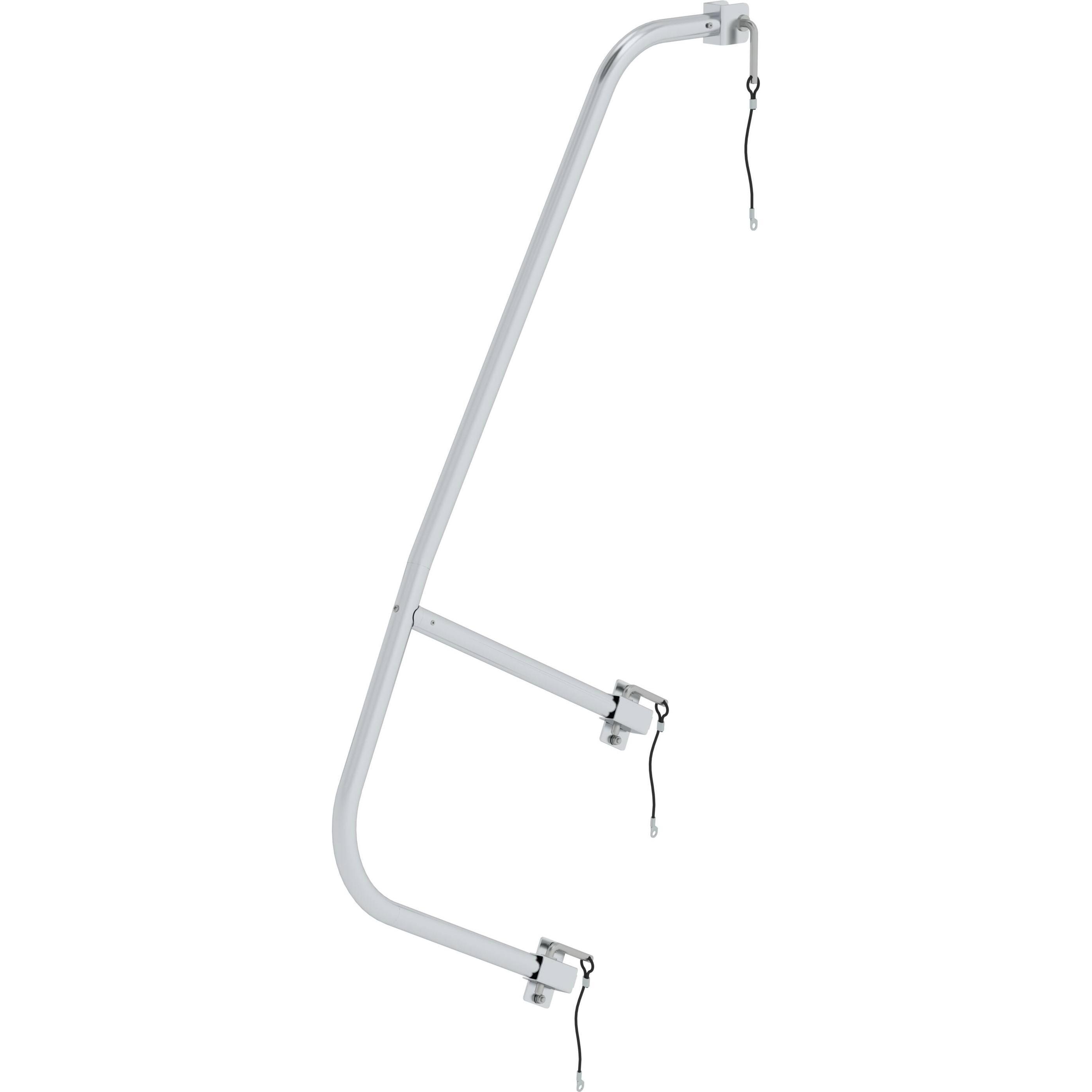 Munk, Scala a pioli, Corrimano innestabile a destra per scale a piattaforma 5-6 gradini (Ponteggio, 144.30 cm)