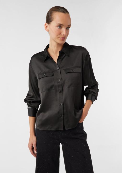 Immagine prodotto Comma Bluse Satinbluse mit aufgesetzen Brusttaschen und Logodetail (40)