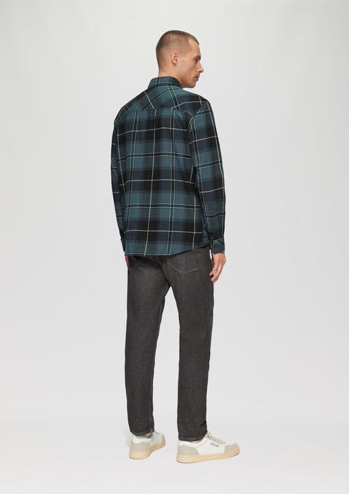 Actual product image S.Oliver Hemd Regular Fit: Kariertes Flanellhemd mit Brusttasche (XXL)