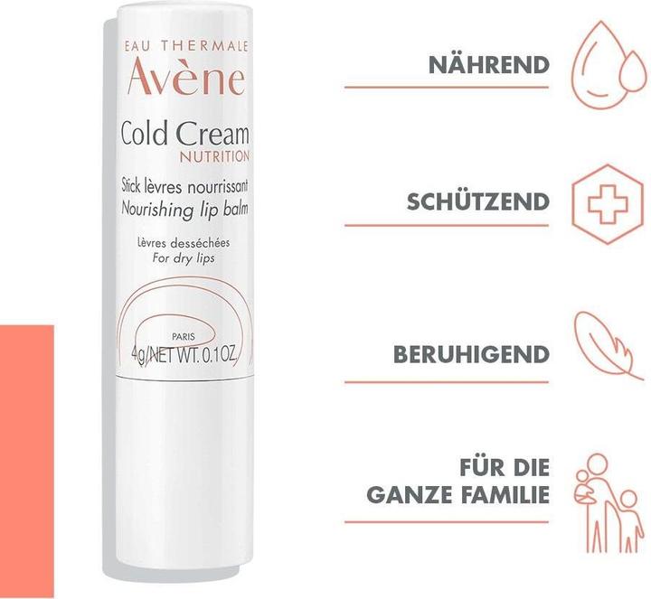 Produktbild Avène Cold Cream Nutrition reichhaltiger Lippenpflegestift (Lippenpflege Stick, 4 ml)