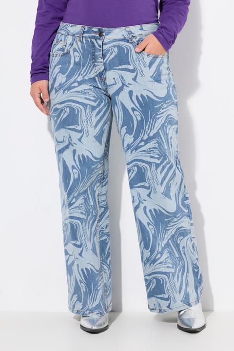 Produktbild Angel of Style Jeans, Wide Legs, Laserprint, 5-Pocket (48)