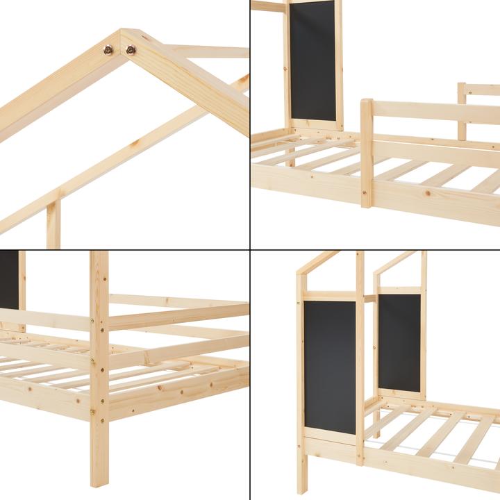 Produktbild En.Casa Kinderbett Lorenskog 90x200 cm Natur (90 x 200 cm)