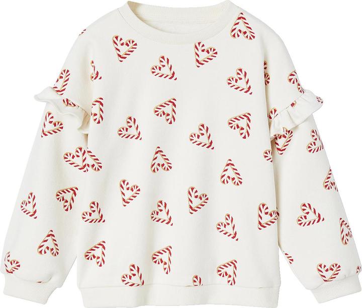 Actual product image Vertbaudet Mädchen Weihnachts-Sweatshirt mit Volantärmeln (140)