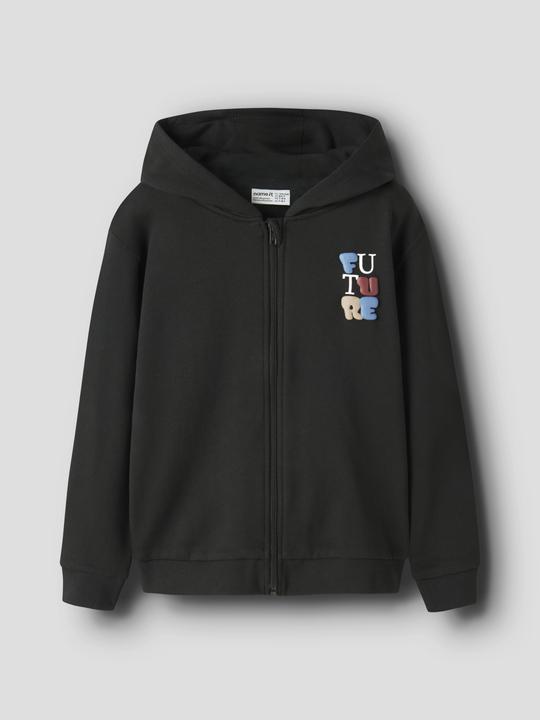 Produktbild Name it Kapuzen-Sweatshirt mit Reissverschluss aus Molton (152)
