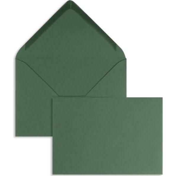 Blanke, Briefumschlag, Briefumschläge 110x156mm 120g/qm gummiert VE=100 Stück tannengrün (100 x)