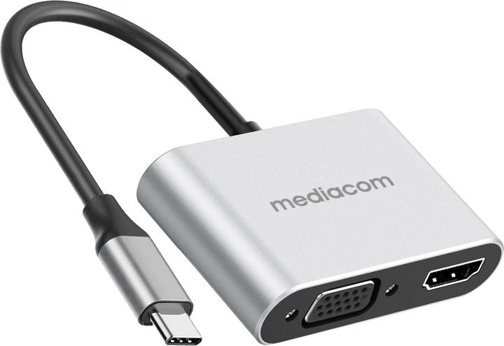 Actual product image Mediacom MD-C308 USB graphics adapter Silver (USB-C)