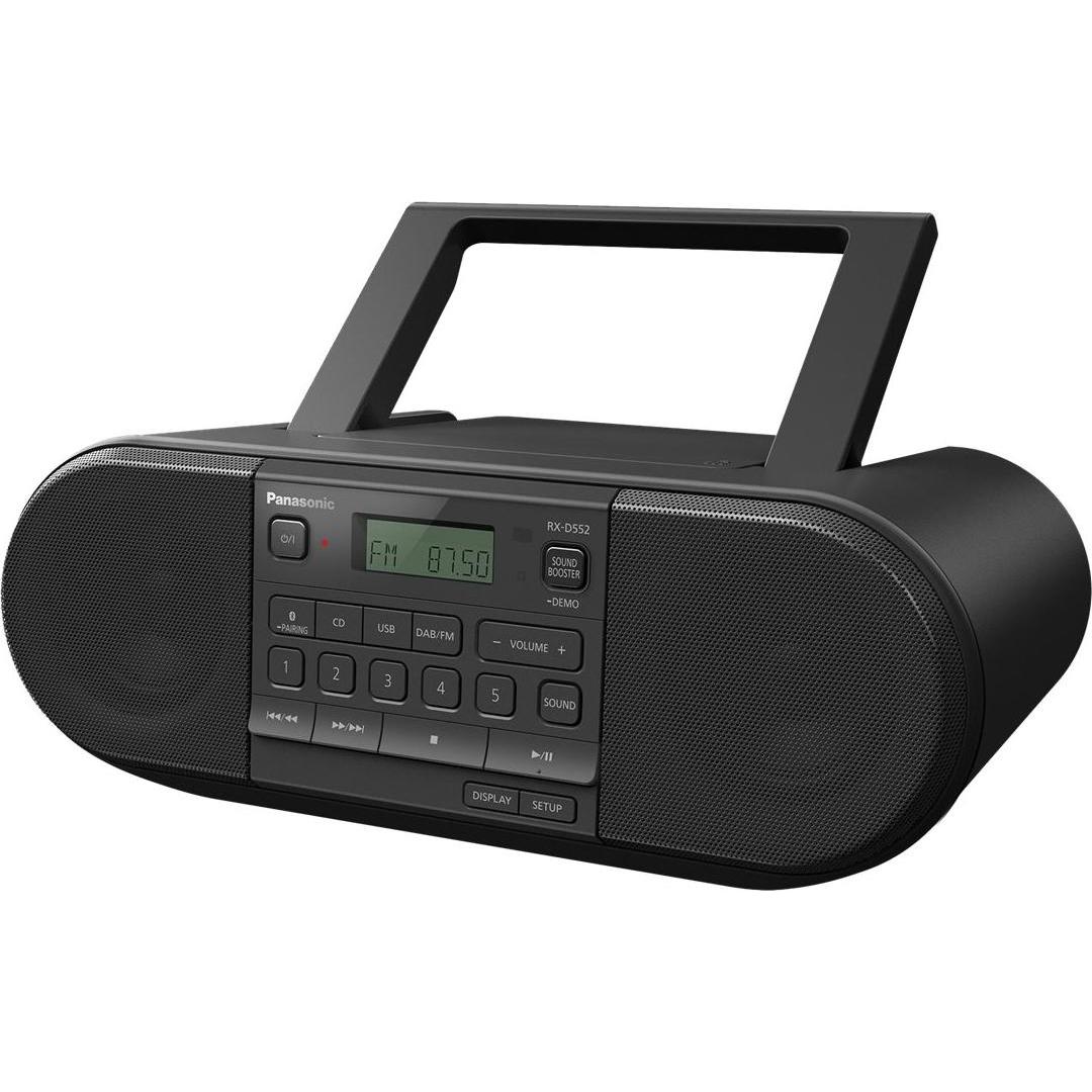 Panasonic RX-D552 (DAB+, FM, Bluetooth), Radio, Schwarz