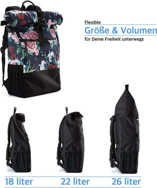 Produktbild Ela Mo Rucksack 'A Rose Is A Rose' (18-26L)