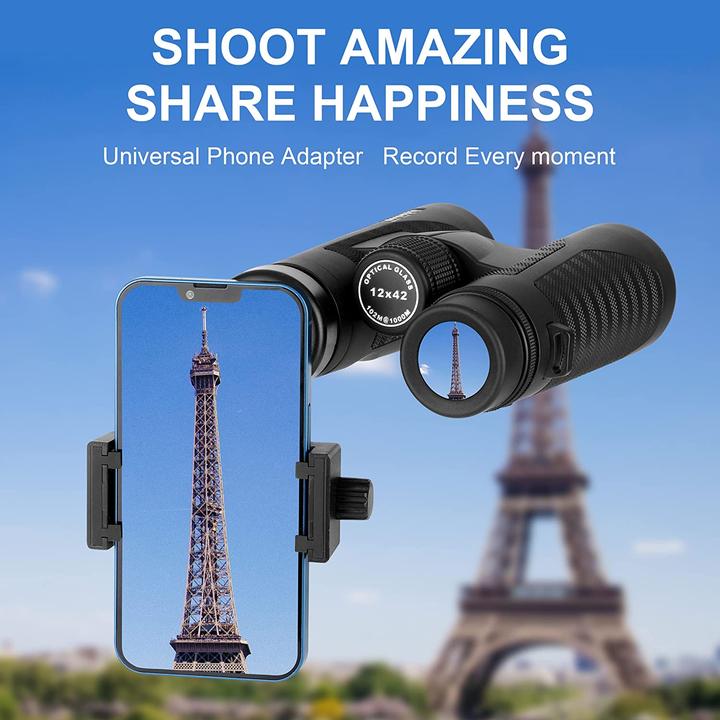 Image du produit Adasion Jumelles avec adaptateur pour téléphone portable & trépied (12x, 42 mm)