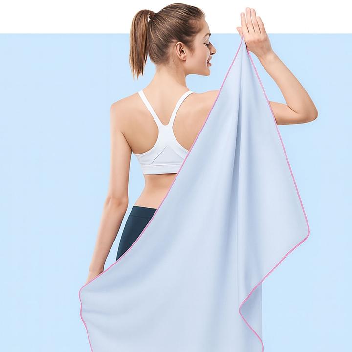 Actual product image Hermex Fitnesshandtuch Mikrofaser-Sporthandtuch Strandtuch Badetuch