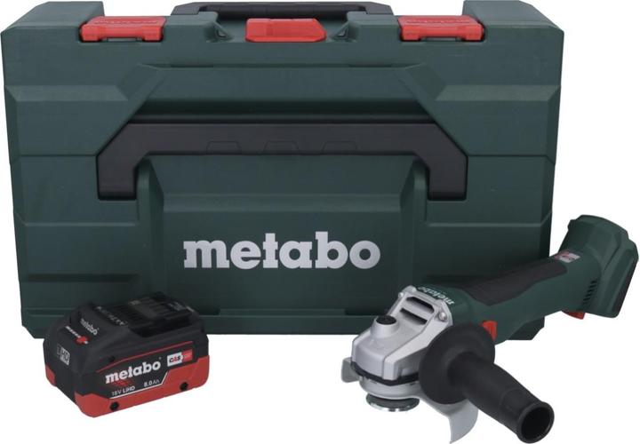 Image du produit Metabo W 18 L BL 9-125 Meuleuse d'angle sans fil 18 V 125 mm Brushless + 1x batterie 8,0 Ah + metaBOX - (125 mm)