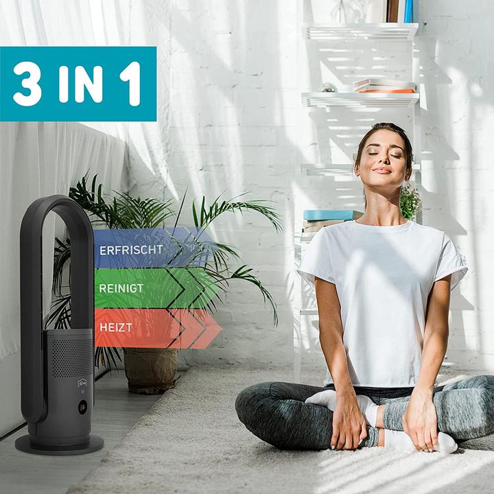 Produktbild Djive Ventilator, Heizlüfter & Luftreiniger, Anthrazit (25 m²)