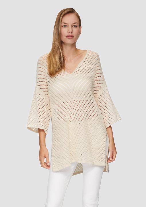 Produktbild s.Oliver Strickpullover Stricktunika mit Lochmuster (44)