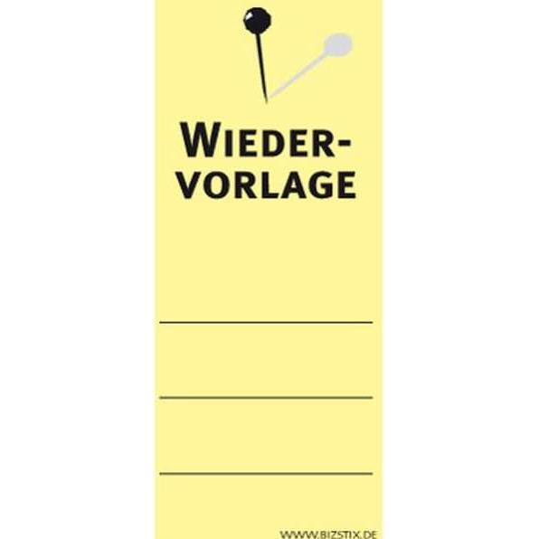Thumbnail - Bizstix, Haftnotiz, Notiz 'Wiedervorlage' 75x35mm