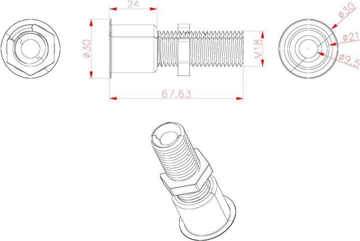 Actual product image Vivolink Solution for cables through
