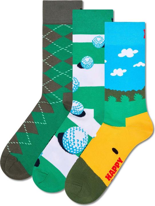 Produktbild Happy Socks Golfsocken 3er Pack Geschenkset 41-46 (3er Pack, 41 - 46)