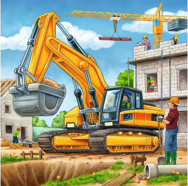 Produktbild Ravensburger Grosse Baufahrzeuge (49 Teile)