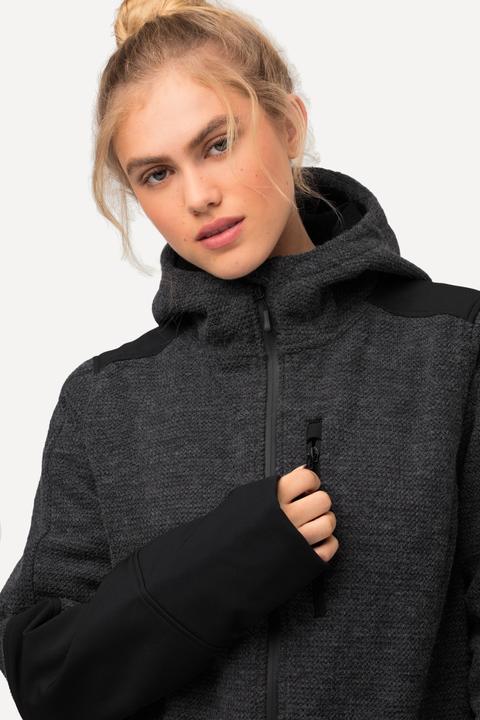 Produktbild Ulla Popken Funktions-Fleecejacke, wasserabweisend, Daumenloch (46, 48)