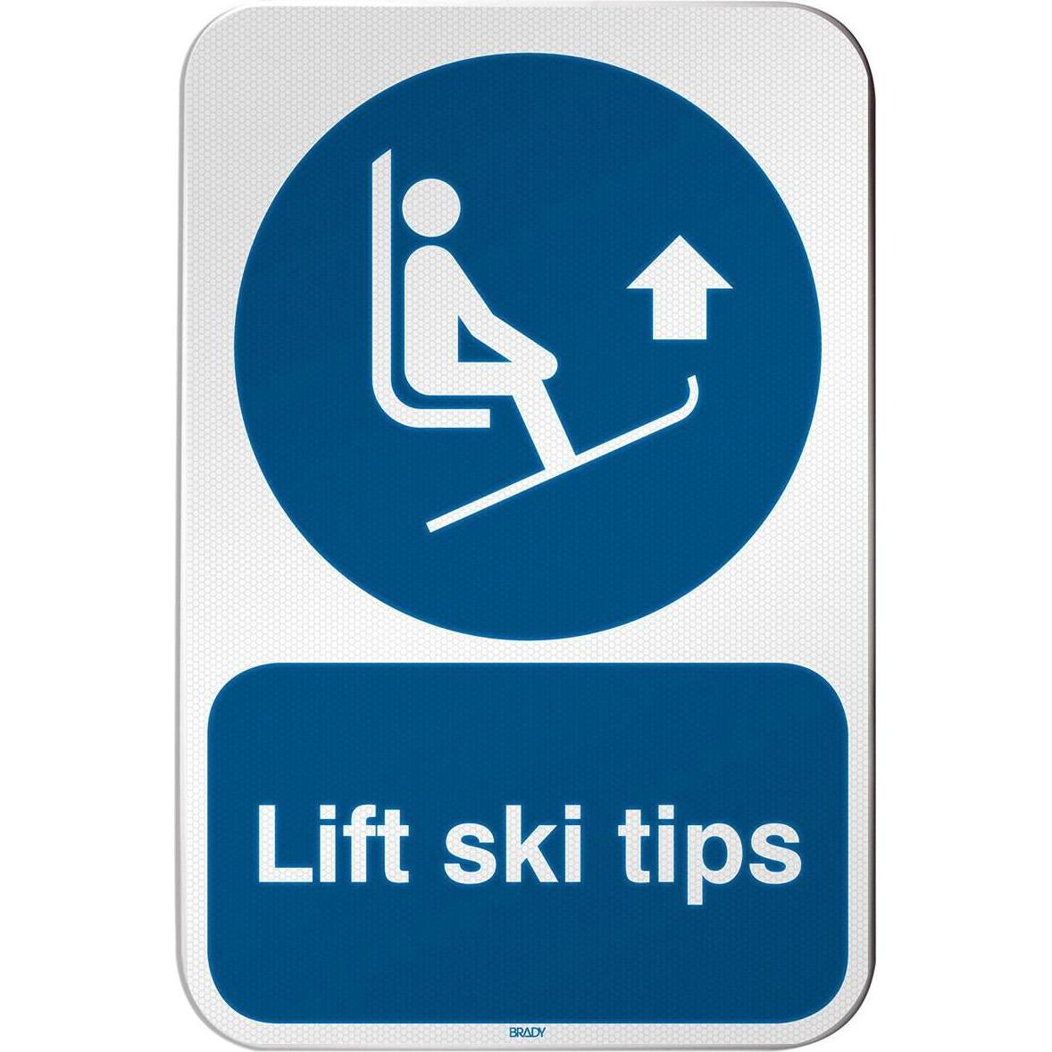 Brady, Sicherheitskennzeichnung, ISO Safety Sign - Lift ski