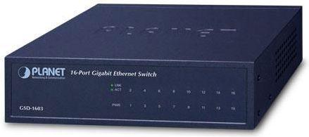 Produktbild Planet 16-P 10/100/1000Mbps Gigabit