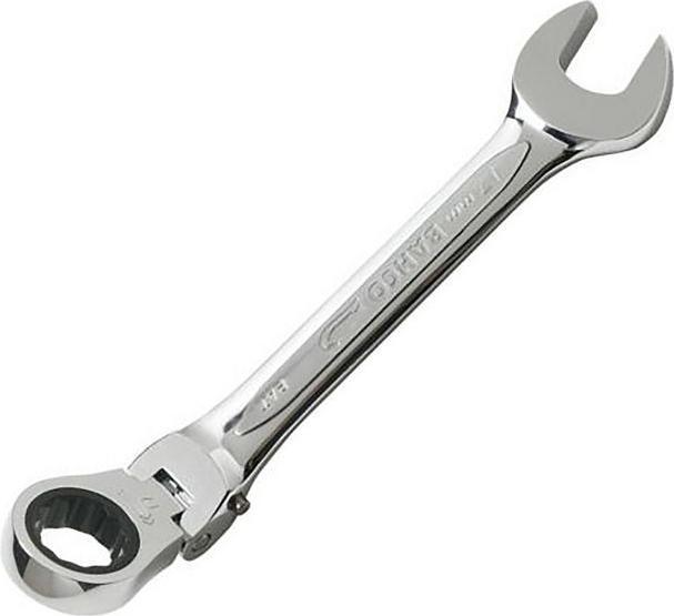 Produktbild Bahco 10-mm-Knarren-Ring-Maulschlüssel mit Gelenkkopf, verchromt, 136 mm (21 mm)