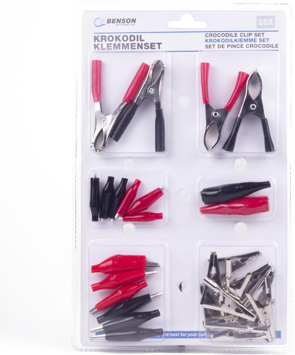 Benson Set di pinze a coccodrillo 28 pezzi