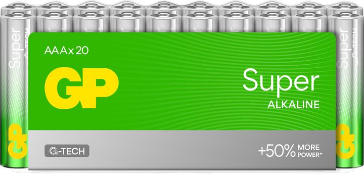 Actual product image GP Batteries Batteries Super Alkaline AAA 1.5v 20pce (20 pcs., AAA)