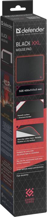 Actual product image Defender GAMING BLACK XXL 400x355x3mm (XXL)