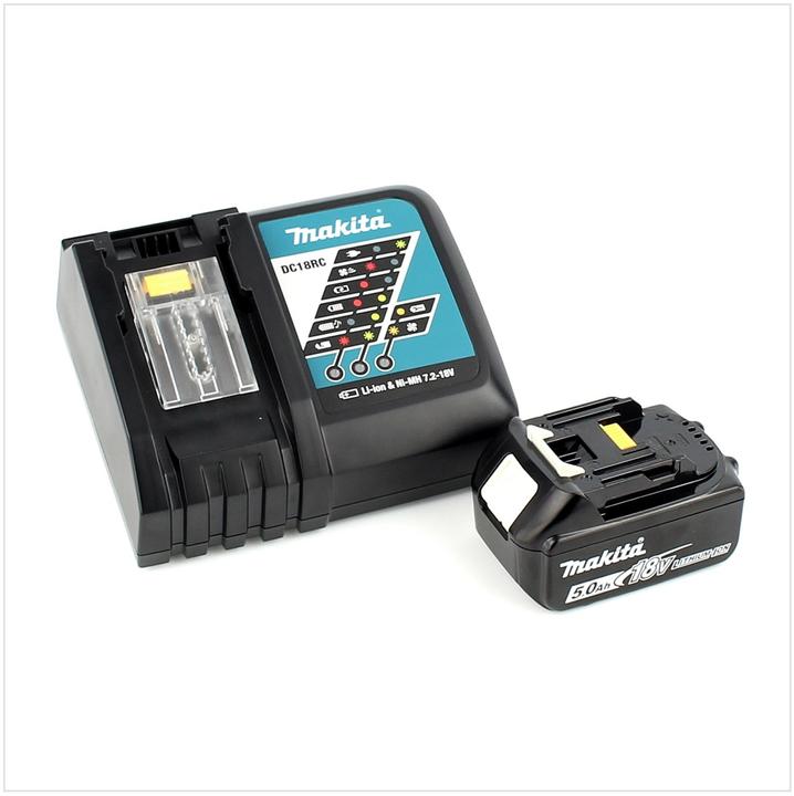 Actual product image Makita DDF 484 RT1J cordless drill driver brushless 18V 54Nm + 1x battery 5,0Ah + charger in Makpac (Rechargeable battery operated)